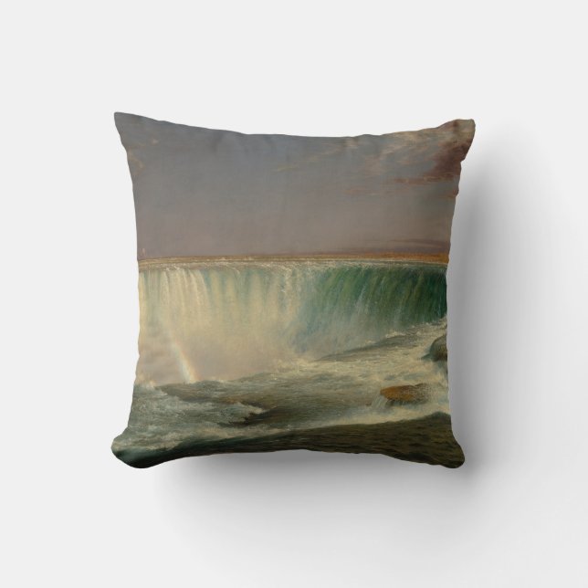 Niagara Falls by Frederic Edwin Church Cushion (Front)