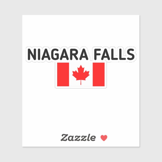 Niagara Falls Canada Canadian Flag Light-Colour ,n (Sheet)