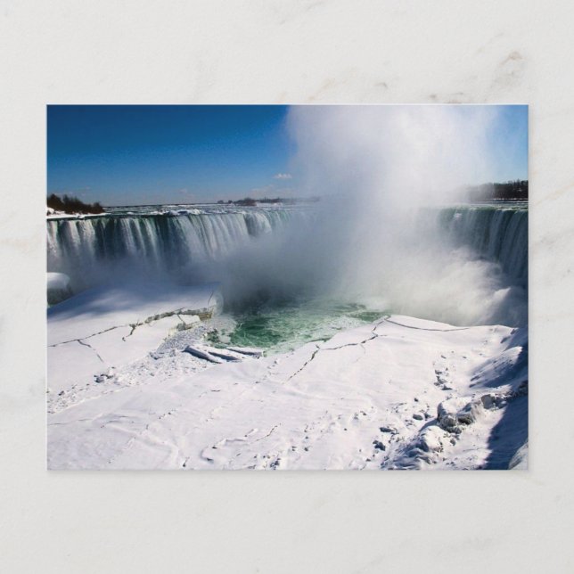 Niagara Falls, Canada in winter Postcard (Front)