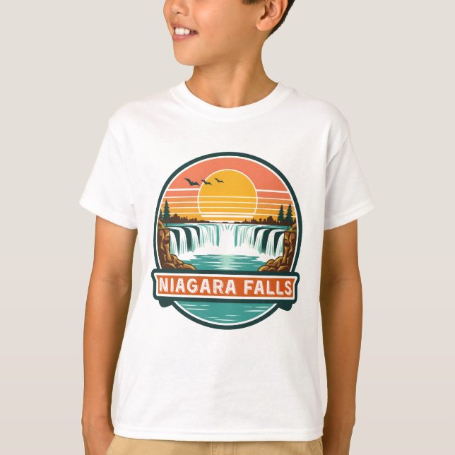 niagara falls canada retro design  T-Shirt (Front)