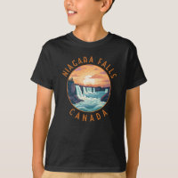 Niagara Falls Canada Retro Distressed Circle