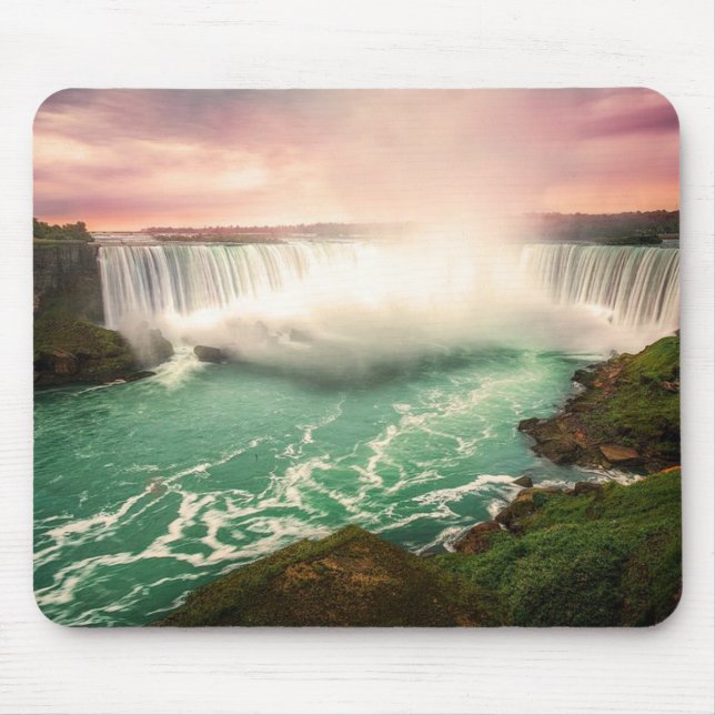 Niagara Falls, Canada sunset stylised Mouse Mat (Front)