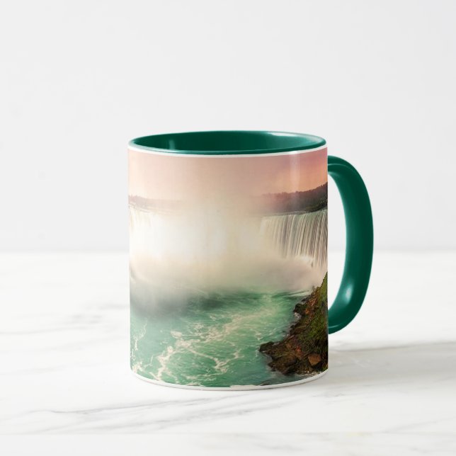Niagara Falls, Canada sunset stylised Mug (Front Right)