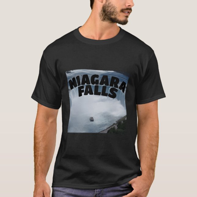 Niagara Falls Canada Usa Tour Typography T-Shirt (Front)