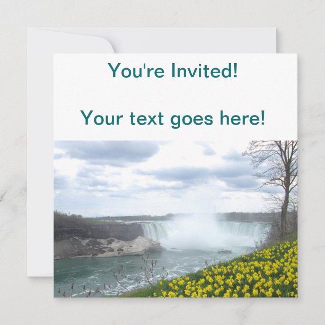 Niagara Falls Canadian Side Invitation (Front)