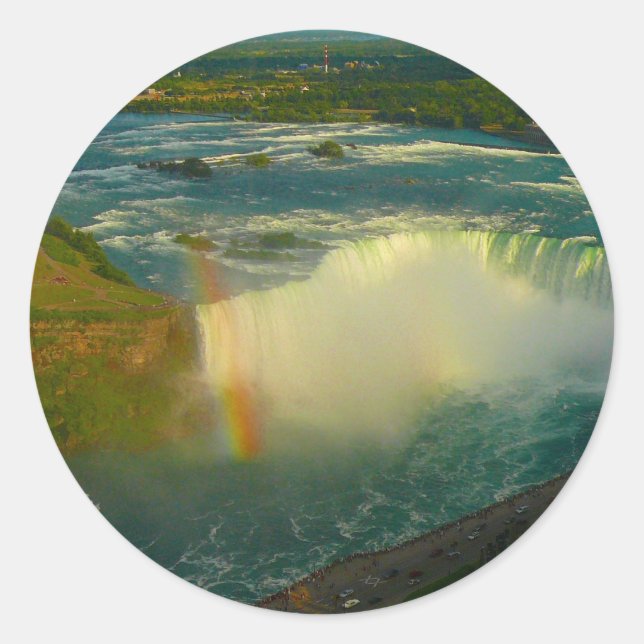 niagara falls classic round sticker (Front)