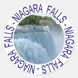 Niagara Falls Classic Round Sticker