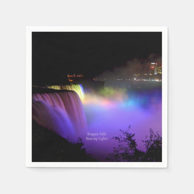 Niagara Falls, Dancing Lights, Napkin (Front)