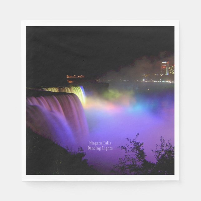 Niagara Falls, Dancing Lights, Napkin (Front)