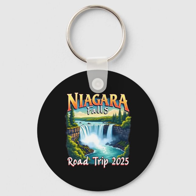 Niagara Falls Family Vacation Road Trip 2025 Trip  Key Ring (Front)