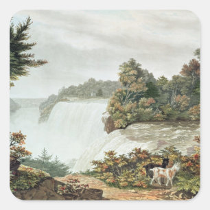 Niagara Falls, from Goat Island Square Sticker