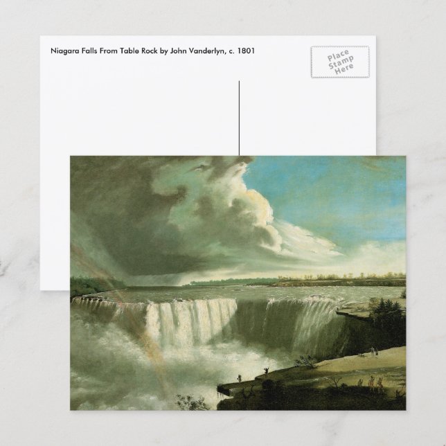 Niagara Falls From Table Rock by John Vanderlyn Postcard (Front/Back)