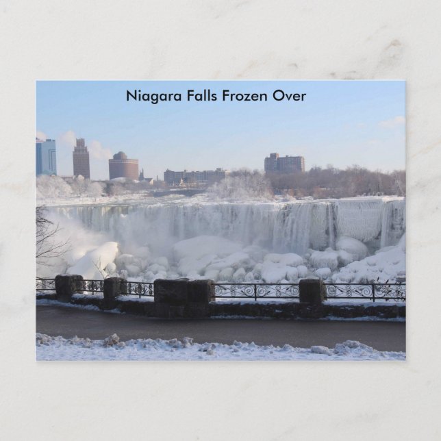 Niagara Falls Frozen Over Postcard (Front)