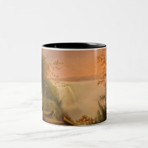 Niagara Falls (Horseshoe Falls) (Rembrandt Peale) Two-Tone Coffee Mug