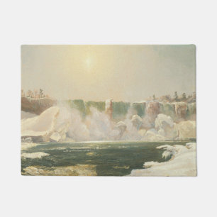 Niagara Falls in Winter (Ice in the Water) Doormat