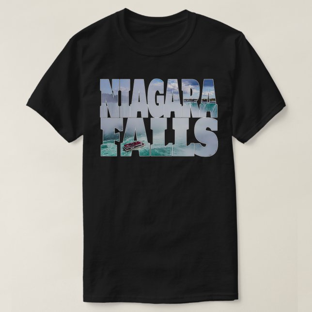 Niagara Falls Maid of Mist Waterfall Boat Tourist  T-Shirt (Design Front)