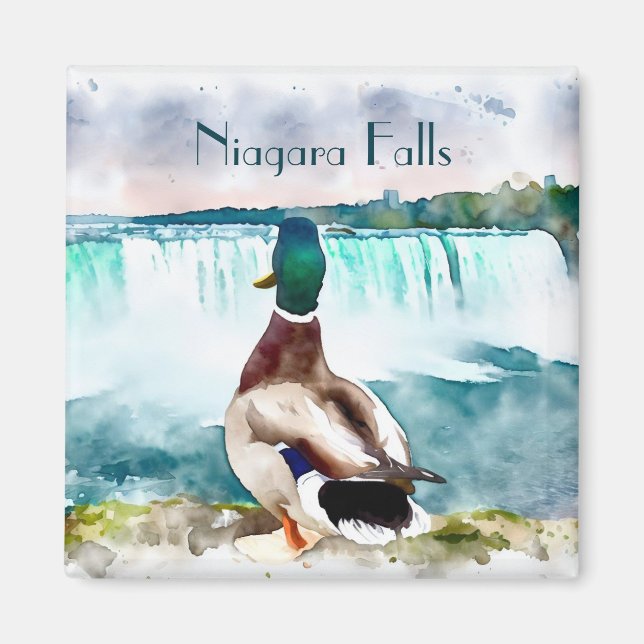 Niagara Falls Mallard Duck Souvenir  Magnet (Front)