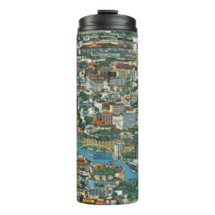 Niagara Falls Map Thermal Tumbler