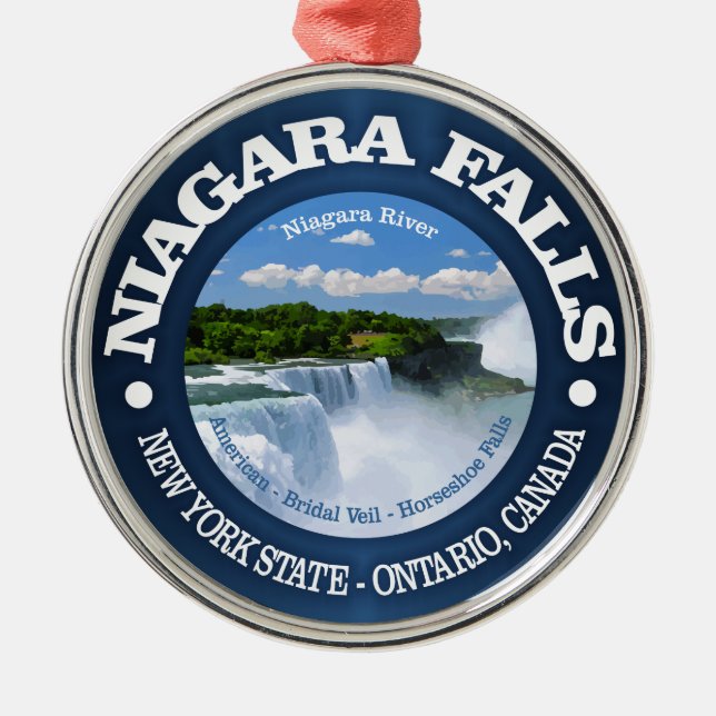 Niagara Falls Metal Tree Decoration (Front)
