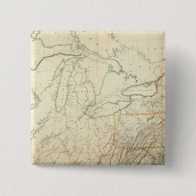 Niagara Falls, New York 15 Cm Square Badge (Front)