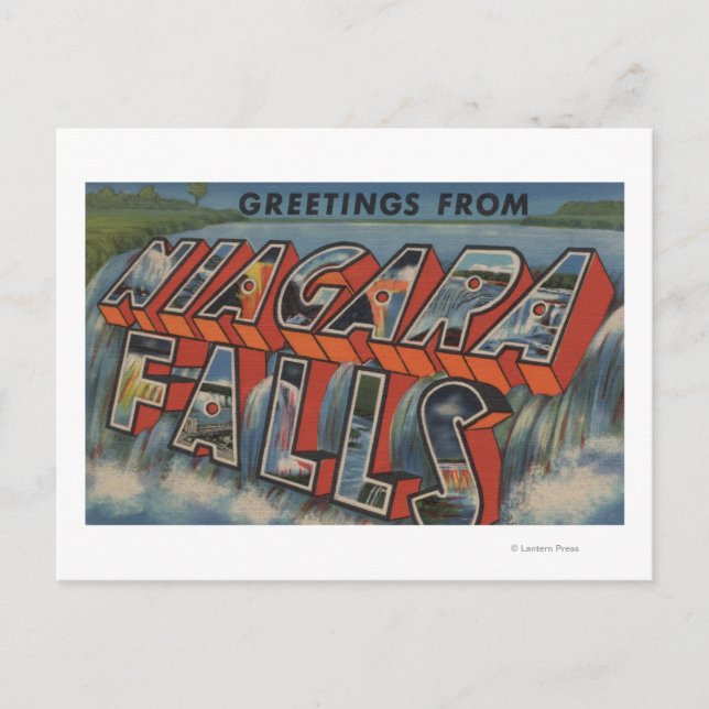 Niagara Falls, New York - Large Letter Scenes 3 Postcard (Front)