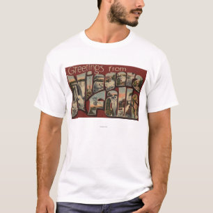Niagara Falls, New York - Large Letter Scenes 5 T-Shirt