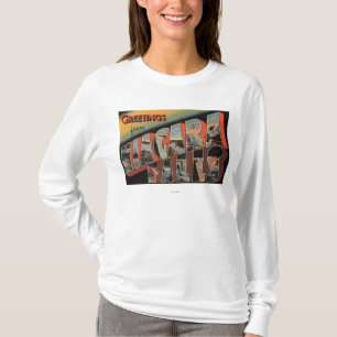Niagara Falls, New York - Large Letter Scenes T-Shirt