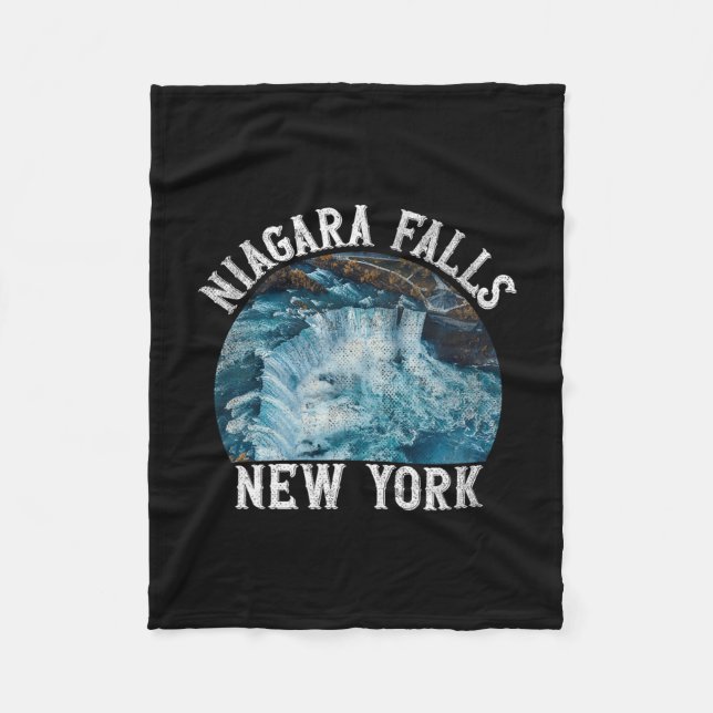 Niagara Falls New York Ny  Fleece Blanket (Front)