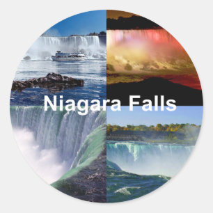 Niagara Falls New York Photo Views Classic Round Sticker