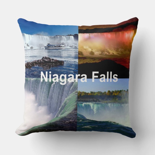 Niagara Falls New York Photo Views Cushion (Front)