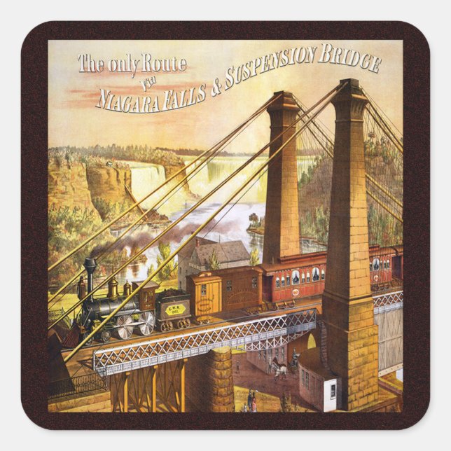 Niagara Falls New York Photo Views Square Sticker (Front)