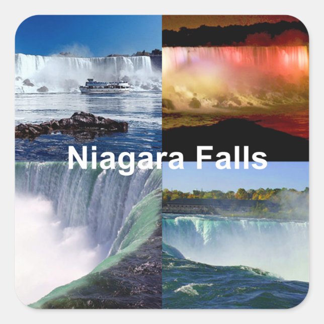 Niagara Falls New York Photo Views Square Sticker (Front)