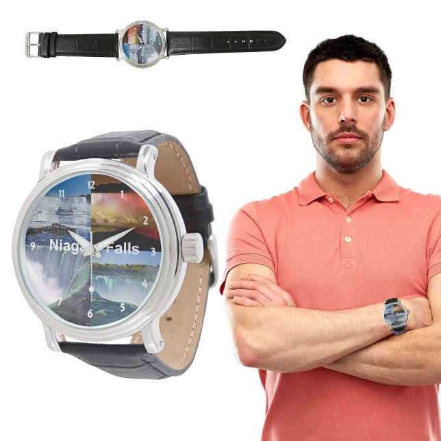 Niagara Falls New York Photo Views Watch (Niagara Falls New York Photo Collage Watch)