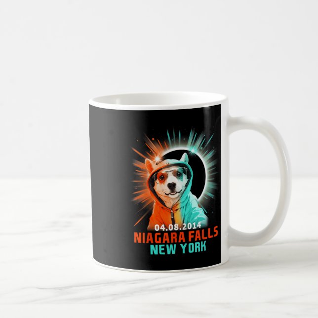 Niagara Falls New York Total Solar Eclipse 2024  Coffee Mug (Right)