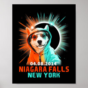 Niagara Falls New York Total Solar Eclipse 2024  Poster