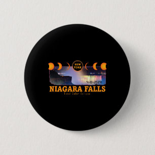 Niagara Falls New York Total Solar Eclipse Souveni 6 Cm Round Badge