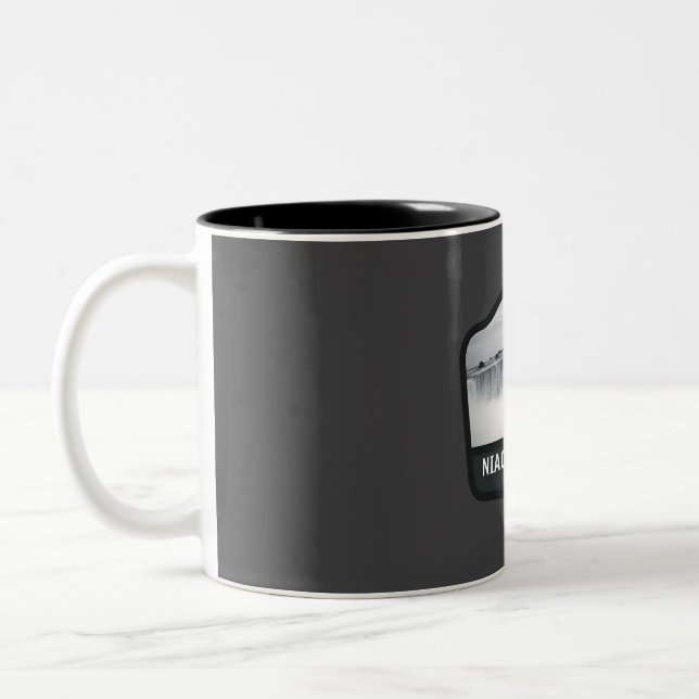 Niagara Falls New York  Two-Tone Coffee Mug (Left)