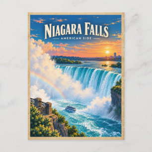 Niagara Falls New York Vintage Travel Postcard