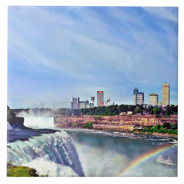 Niagara Falls NY - Under the Rainbow Tile (Front)