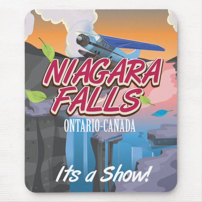 Niagara Falls Ontario Canada travel poster Mouse Mat (Front)