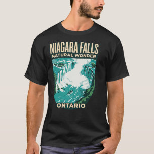 Niagara Falls Ontario Canada Vintage Travel Poster T-Shirt