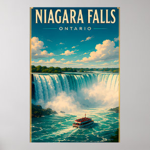 🌊 Niagara Falls Ontario Travel Poster