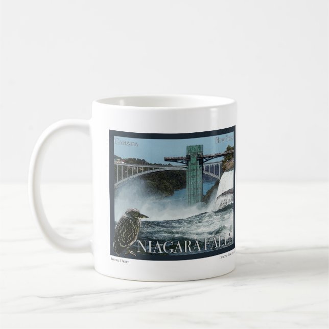 Niagara Falls Poster Coffee Mug (Left)