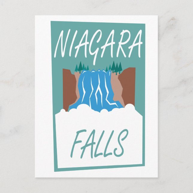 Niagara Falls Poster Postcard (Front)