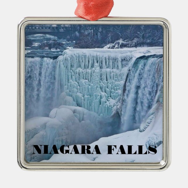 Niagara Falls Premium Square Ornaments (Front)