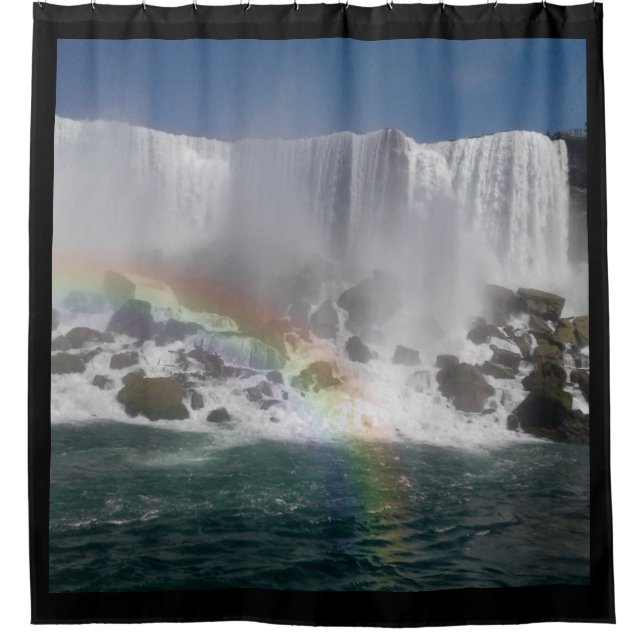 Niagara Falls Rainbow Shower Curtain (Front)