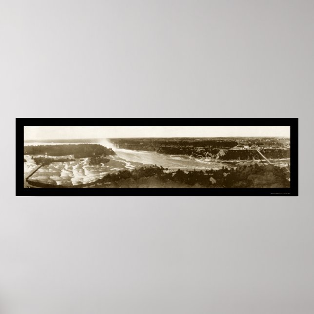 Niagara Falls & River Photo 1896 Poster (Front)