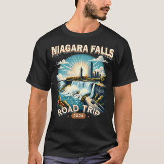 Niagara Falls Road Trip 2024 Family T-Shirt