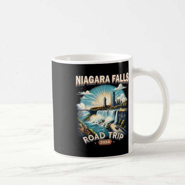 Niagara Falls Road Trip 2024 Family Trip Summer Va Coffee Mug (Right)
