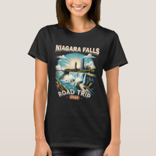 Niagara Falls Road Trip 2024 Family Trip Summer Va T-Shirt